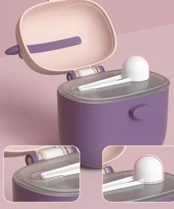 Spieringstore® Melkpoeder Toren – Reisbox – Doseerdoosje – Bewaardoos – Dispenser - Paarse Snuiter -Zwitsal - Winkel 550x550 475