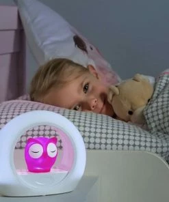 Zazu Lou Uil - Nachtlampje - Roze - Kinderlamp Met Geluidsensor En Nachtlamp Functie -Zwitsal - Winkel 550x550 487