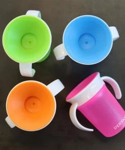 Deryan Luxe Quuby Drinkbeker 360 Trainer - Oefenbeker - Antilekbeker - 2 Stuks - Grijs / Blauw -Zwitsal - Winkel 550x550 499