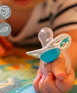 Medela Baby Fopspeen Original Hoge Acceptatie Orthdontisch Ergonomische Vorm - Turquoise Blauw - 0-6 Maanden - 1 Stuks -Zwitsal - Winkel 550x550 509