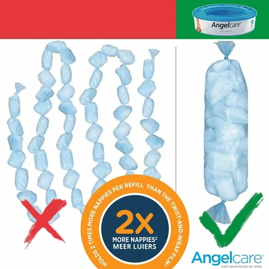 Angelcare Navulcassette Luieremmer - Originele Navul Cartridge - 9 Stuks 3 Angelcare Navulcassette Luieremmer - Originele Navul Cartridge - 9 Stuks - Afbeelding 3