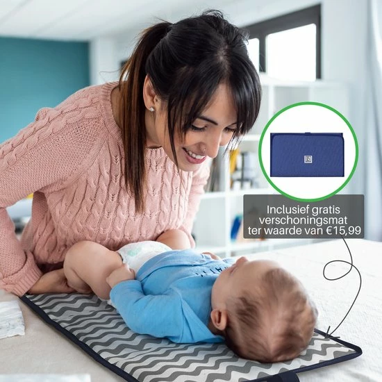 Brisby Slijtvaste Luiertas – Verzorgingstas – Met Buggymontage - Blauw 7 Brisby Slijtvaste Luiertas – Verzorgingstas – Met Buggymontage - Blauw - Afbeelding 7