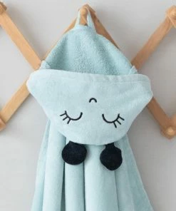 BiggDesign Milk&Moo - Baby Badcape - Babyhanddoek Met Kap - 0-2 Jaar - Blauw -Zwitsal - Winkel 550x550 545