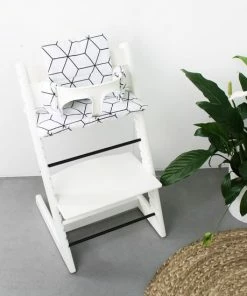 Ukje Kussenset - Geschikt Voor Stokke Tripp Trapp Kinderstoel - Geplastificeerd - Wit - Geblokt -Zwitsal - Winkel 550x550 57