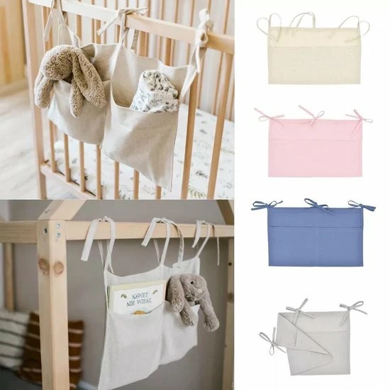 Merkloos Boxopbergtas - Kinderkamer Accessoires - Beige 1 Merkloos Boxopbergtas - Kinderkamer Accessoires - Beige