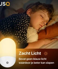 LUSQ? LUSQ - LED-nachtlampje Plug-in/stopcontact Nachtlampje Met Dag/nacht Sensor Werkt Op Stroom Warmlicht Voor In De Baby/kinder Kamer -Zwitsal - Winkel 550x550 633