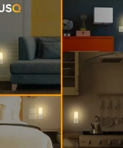 LUSQ? LUSQ - LED-nachtlampje Plug-in/stopcontact Nachtlampje Met Dag/nacht Sensor Werkt Op Stroom Warmlicht Voor In De Baby/kinder Kamer -Zwitsal - Winkel 550x550 634