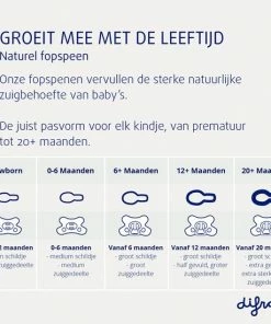 Difrax Fopspeen 0-6 Maanden Natural Speen - Grijs/Clay - 2 Stuks -Zwitsal - Winkel 550x550 639