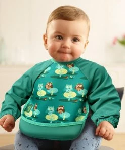 Bibetta Mouwslab Forest Green Owl -Zwitsal - Winkel 550x550 666