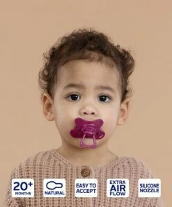 Difrax Fopspeen Natural 20+ Maanden - Wildberry/Paars - 2 Stuks -Zwitsal - Winkel 550x550 734