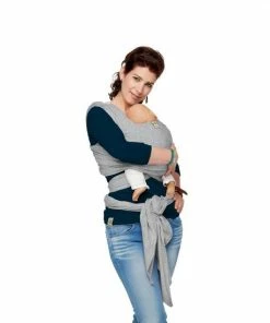 Bykay Stretchy Wrap De Luxe Grijs Melee - Medium -Zwitsal - Winkel 550x550 761