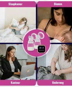 Babeza Dubbele Elektrische Borstkolf - 2x180ml Babyfles - USB Oplaadbaar - Incl. Kolfdagboek -Zwitsal - Winkel 550x550 773