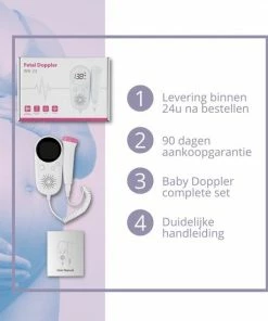 SunnyGoods Babio Baby Doppler - Professionele Doppler - Baby Hartje Monitor - Zwangerschapscadeau - Voor Zwangere Vrouwen - Incl Doos -Zwitsal - Winkel 550x550 776