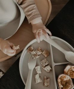 Ivy And Soof Siliconen Bord Baby | Siliconen Bordje Zuignap | Vakjesbord Antislip | Zand