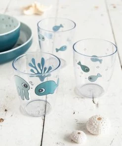 Done By Deer Sea Friends Yummy Kinderglas Blue 3 Stuks -Zwitsal - Winkel 550x550 868