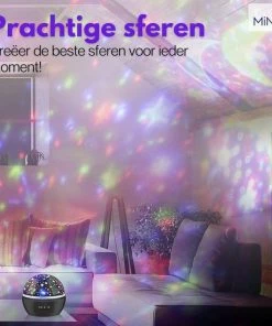 Nachtlampje Sterren Galaxy Projector Sterrenhemel Star Projector - Sterren Projector - 6 Lichtkleuren - Nachtlampje Kinderen - MINQY® -Zwitsal - Winkel 550x550 892