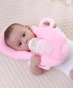 Augleka | Babynestje | Voedingskussen Baby | Baby Kussen | Papfles | Fleshouder | Fleskussen | Drinkkussen | Multifunctioneel | Tweeling