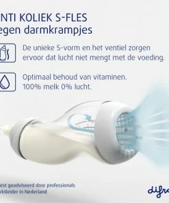 Difrax Anti-Colic S-babyfles Wide - 310 Ml - Creme|Popcorn -Zwitsal - Winkel 550x550 973