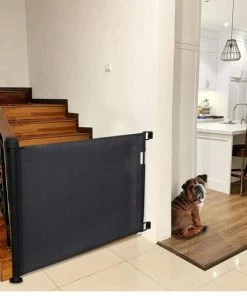 W&Z® Oprolbaar Traphekje - Veiligheid In Huis - Veiligheidshekje Voor Baby - Kinderhekje - Hondenhek - Zwart -Zwitsal - Winkel 550x550 983