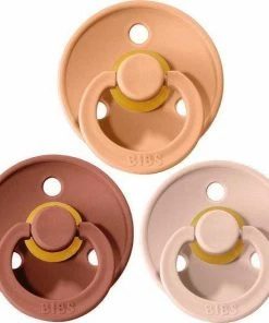 Bibs Fopspeen 3 Stuks 0-6 Maanden | Blush, Woodchuck, Peach| Maat 1