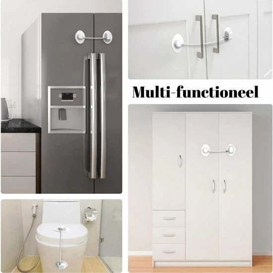 Gohh? Gohh Koelkast Sloten Met Magneetsleutels 2 Stuks Wit 6 Gohh? Gohh Koelkast Sloten Met Magneetsleutels 2 Stuks Wit - Afbeelding 6