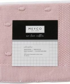 Meyco Ledikantdeken Knots - 100 X 150 Cm - Stone Green -Zwitsal - Winkel 550x552 19