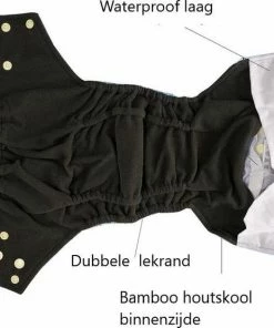 BonBini's Luiers - Wasbare Luier Oh Deer 3-15 Kg - Luierbroekje - Dubbele Antilek Preventie - Zwemluier Drukknoopjes En Verstelbaar Maat S, M, L Maat 1 T/m 5 -Zwitsal - Winkel 550x556 2