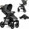 Lionelo Annet Plus - Kinderwagen 2in1 - Inklapsysteem - XXL Dakje - Tot 22 Kg