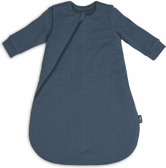 Jollein Baby Newborn Winterslaapzak 4-seizoenen 60cm Basic Stripe - Jeans Blue 2 Jollein Baby Newborn Winterslaapzak 4-seizoenen 60cm Basic Stripe - Jeans Blue - Afbeelding 2