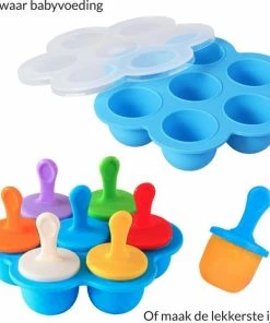 Trend24 Babyvoeding Bewaarbakjes - Bewaarbakjes Babyvoeding - Ijsvormpjes Siliconen - Vormpjes Voor Ijsjes - Babyvoedingsaccessoires - Multiset Van 2 Bakjes - 14 Porties - Diepvries, Magnetron & Vaatwasser Veilig - 100% BPA Vrij -Zwitsal - Winkel 550x559 2