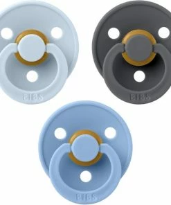 Bibs Fopspeen - Maat 2 6-18 Maanden - 3 Stuks - Skyblue - Iron - Baby Blue