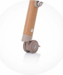 Co-Sleeper Chipolino Wieg KOSSD0212MO Sweet Dreams Mocca/Wood Incl. Wielen -Zwitsal - Winkel 550x559 9
