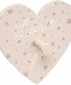 JJA Kinderkapstok Hart / Ster / Wolk / Kroon. Roze / Hout 57cm -Zwitsal - Winkel 550x562 6