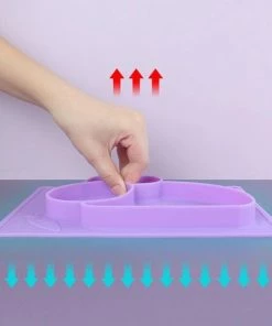 Luxema® - Placemat - Siliconen Placemat Met Bord En Lepel - Mintgroen - Antislip - Baby Placemat - Baby Bord - Baby Lepel - Kinderservies - Siliconen Kinderservies - Topcadeau -Zwitsal - Winkel 550x563 9