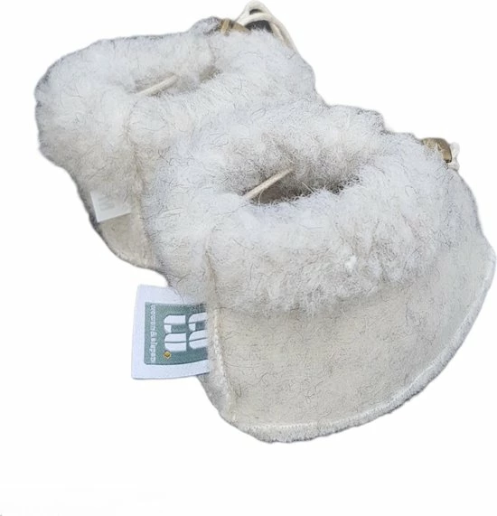 LuLu Wonen LuLu- Babyslof Van 100% Geschoren Schapenwol - Grijs - Maat 6 - 12 Maanden 3 LuLu Wonen LuLu- Babyslof Van 100% Geschoren Schapenwol - Grijs - Maat 6 - 12 Maanden - Afbeelding 3