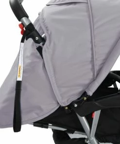 VidaXL Kinderwagen Dubbel Staal Grijs En Zwart -Zwitsal - Winkel 550x580 3