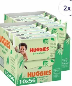 Huggies Billendoekjes - Natural Care - 1020 Doekjes (56sc X20)