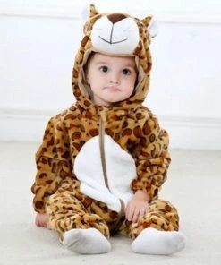 Budino Baby Romper Pyjama Onesie Luipaard Dier - Bruin - Maat 90 -Zwitsal - Winkel 550x591 5