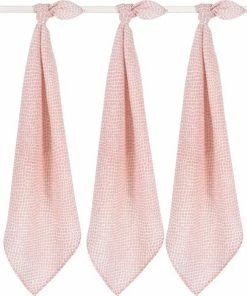 Jollein Hydrofiel Multidoek Snake 70x70cm - Pale Pink - 3 Stuks -Zwitsal - Winkel 550x596 3
