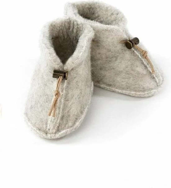 LuLu Wonen LuLu- Babyslof Van 100% Geschoren Schapenwol - Grijs - Maat 6 - 12 Maanden 1 LuLu Wonen LuLu- Babyslof Van 100% Geschoren Schapenwol - Grijs - Maat 6 - 12 Maanden