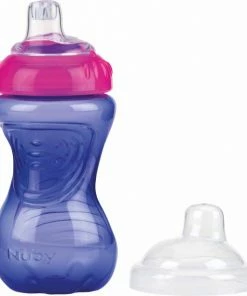 N?by Nuby Easy Grip Antilekbeker 300ml Blauw 6m+ -Zwitsal - Winkel 550x613 5