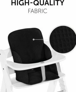 Hauck Alpha Cosy Select Stoelverkleiner Voor Kinderstoel - Wafel - Zwart -Zwitsal - Winkel 550x629 2