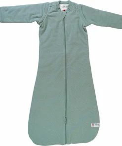 Lodger Winter Babyslaapzak - Hopper Sleeves Nomad Rib - Katoen - Maat 86/98 - Afritsbare Mouwen - Geschikt Voor Autostoel - Groen