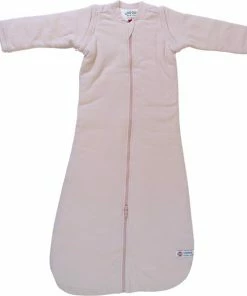 Lodger Winter Baby Slaapzak - Hopper Sleeves Nomad Rib - Katoen - Maat 86/98 - Afritsbare Mouwen - Geschikt Voor Autostoel - Lichtroze