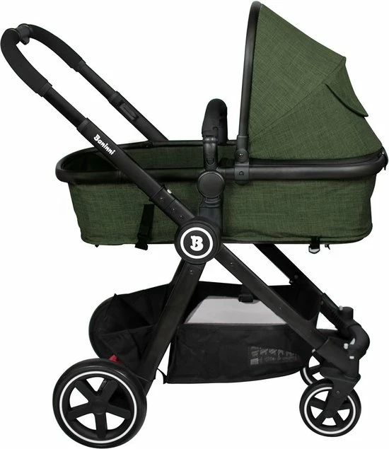 Baninni Kinderwagen Otto 3 In 1 Olive Green 2 Baninni Kinderwagen Otto 3 In 1 Olive Green - Afbeelding 2