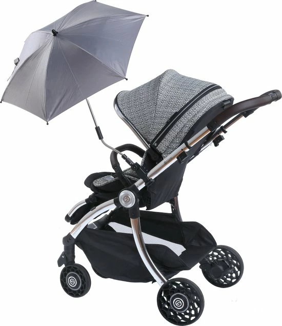 Titanium Baby Titaniumbaby Parasol Met Universele Klem UV 50+ Protectie - Mid Grey 3 Titanium Baby Titaniumbaby Parasol Met Universele Klem UV 50+ Protectie - Mid Grey - Afbeelding 3