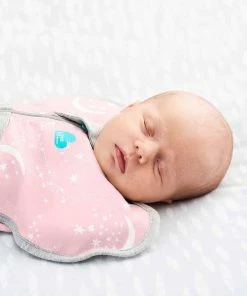 Love To Dream™ Babyslaapzak Swaddle Up™ - Inbakeren - Baby 0-3 Maanden - 3.5-6 Kg - Winter - Roze -Zwitsal - Winkel 550x641