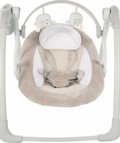 Bo Jungle B-Portable Babyswing - Babyschommel Dolphy Taupe - Elektrische Schommelstoel Baby