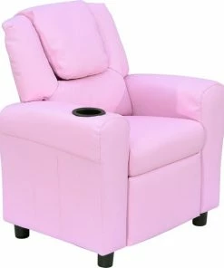 HOMCOM Kinderfauteuil Mini-fauteuil Kinderbank Voor 3-6 Jaar, Roze 55-0039