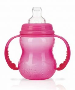 N?by N By - Trainingsfles Met Antilekspeen & Antilektuit - Roze - 240ml - 0m+ -Zwitsal - Winkel 550x679 1